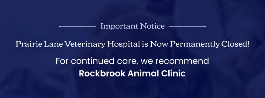Pop-banner-prairie-lane-vet Permanent Closure